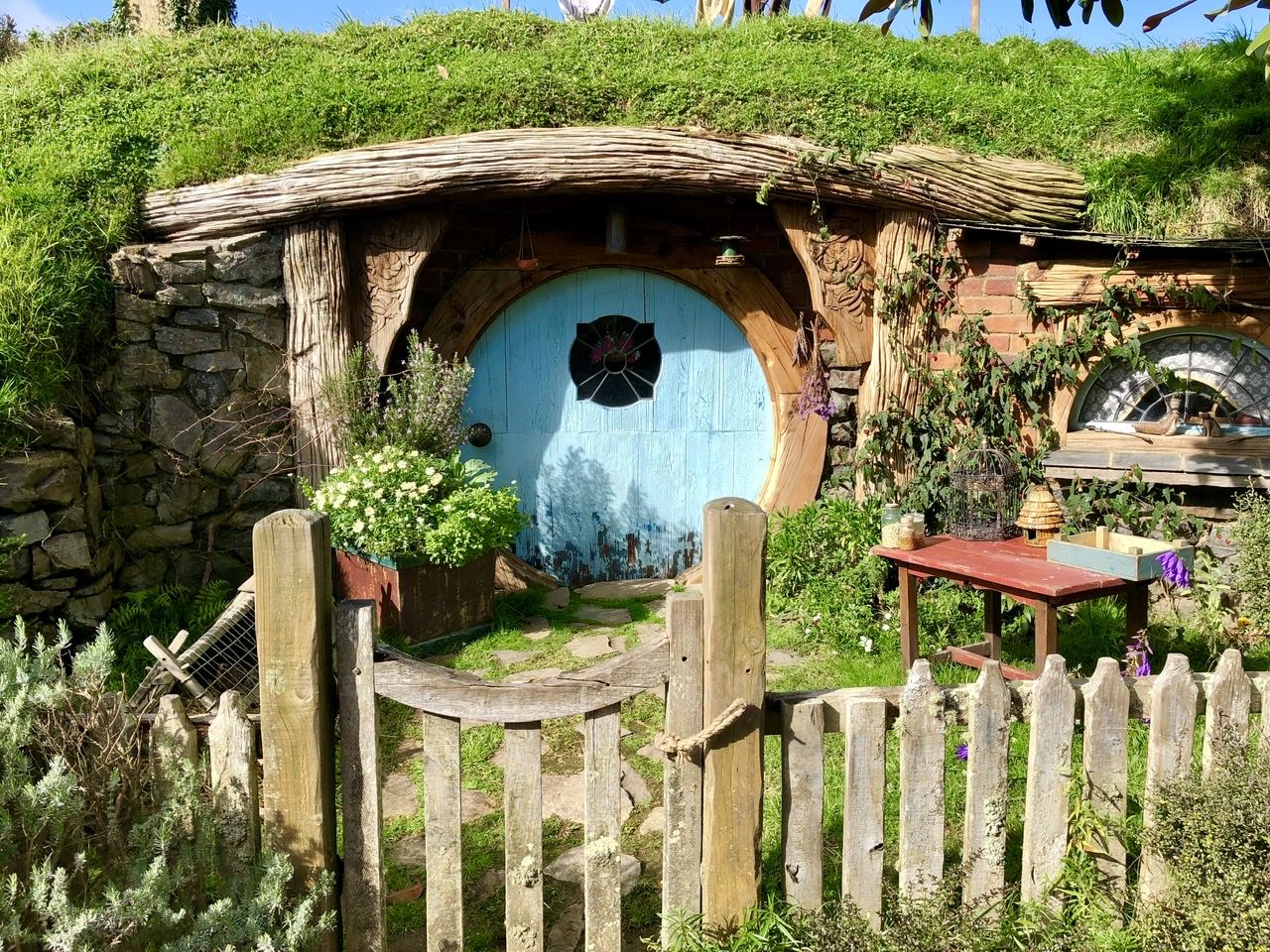 A hobbit hole door