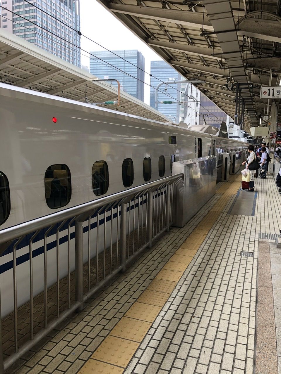 Boarding the Shinkansen